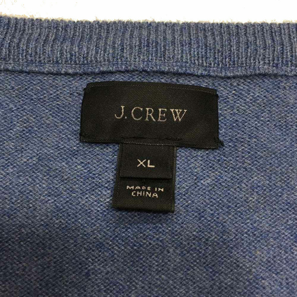 J. Crew Sweater Blue Cashmere Cotton Pullover - Picture 5 of 5
